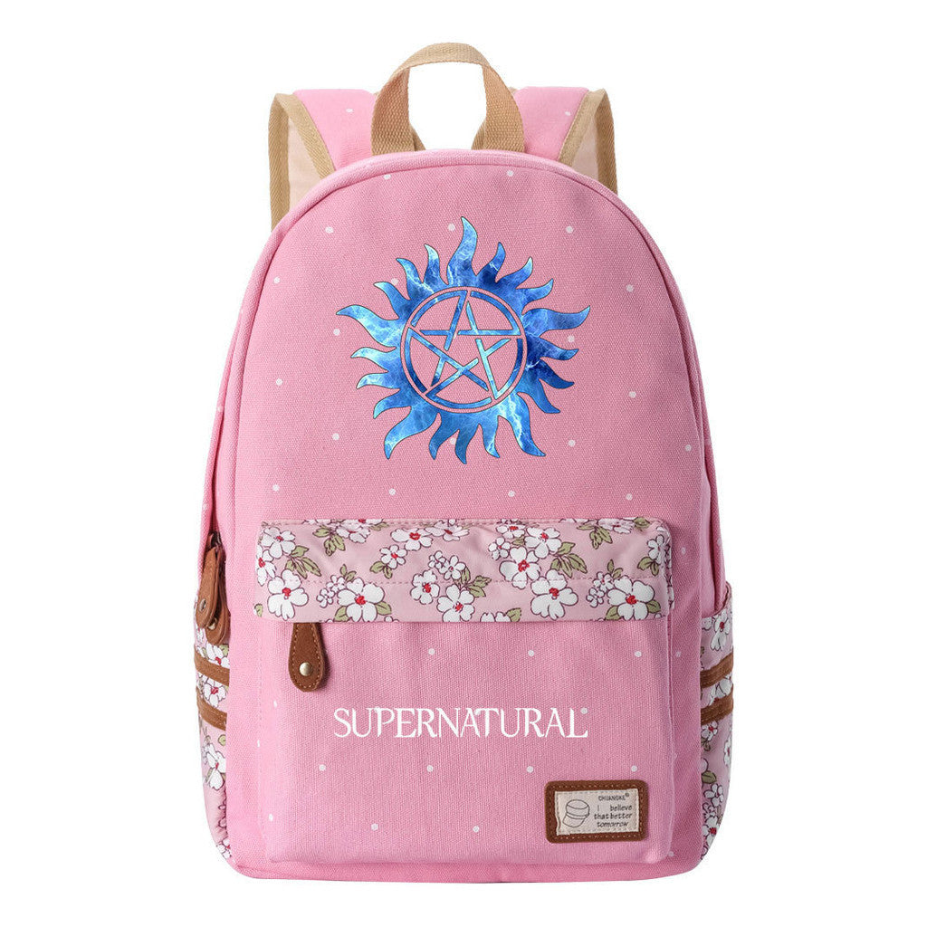 Evil Power Printed Student School Bag Fashion Casual Backpack