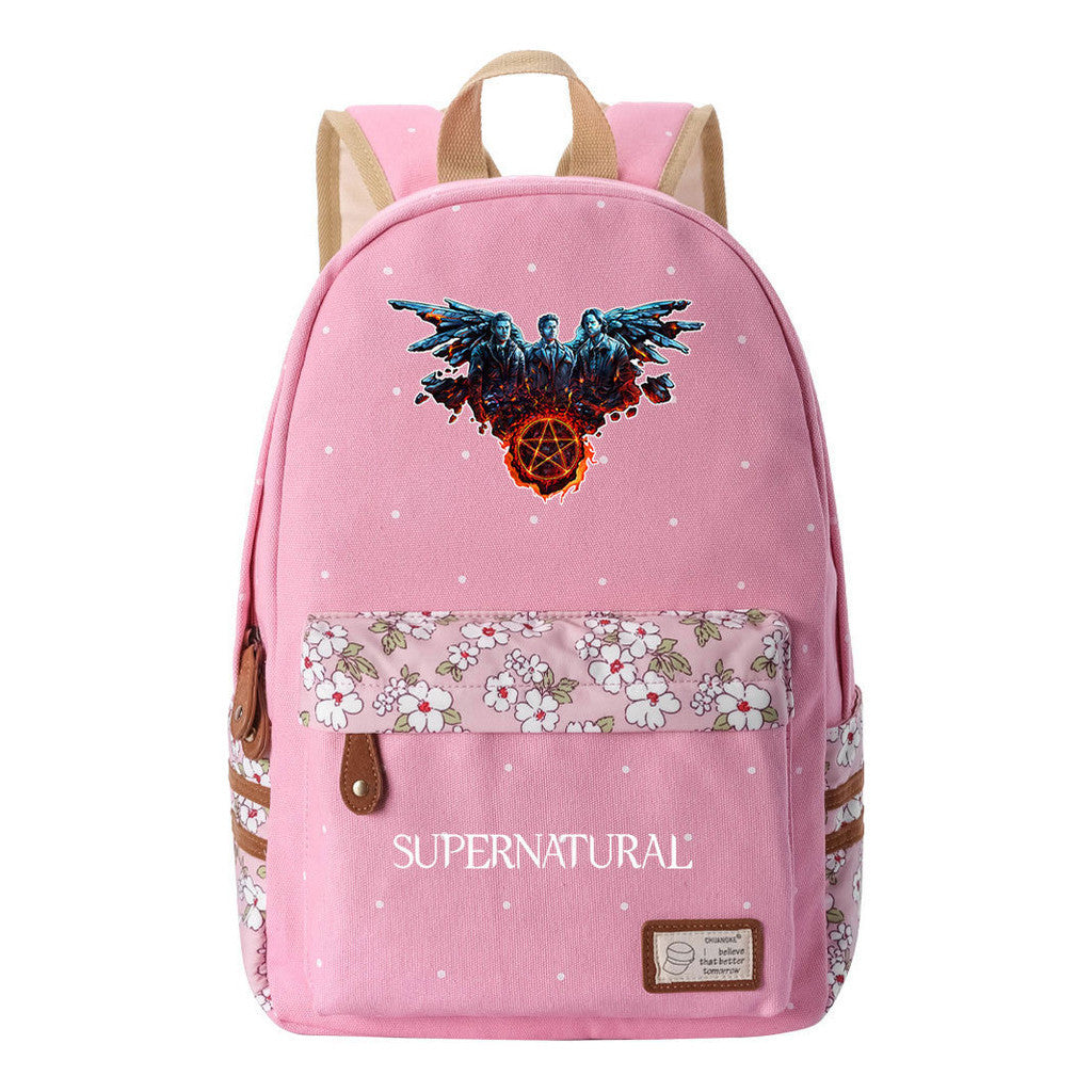 Evil Power Printed Student School Bag Fashion Casual Backpack