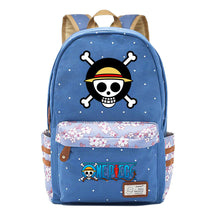 Anime Pirate King Lufei Printed Student School Bag Fragmented Flower Leisure Backpack