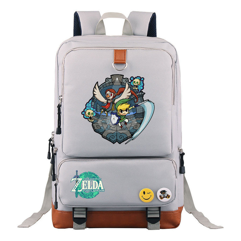 Printed Teenage Student Backpack, Travel Bag, Men's And Women's Backpack