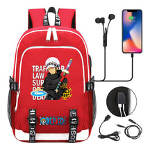 Pirate King Print Youth Student Backpack Usb Casual Backpack