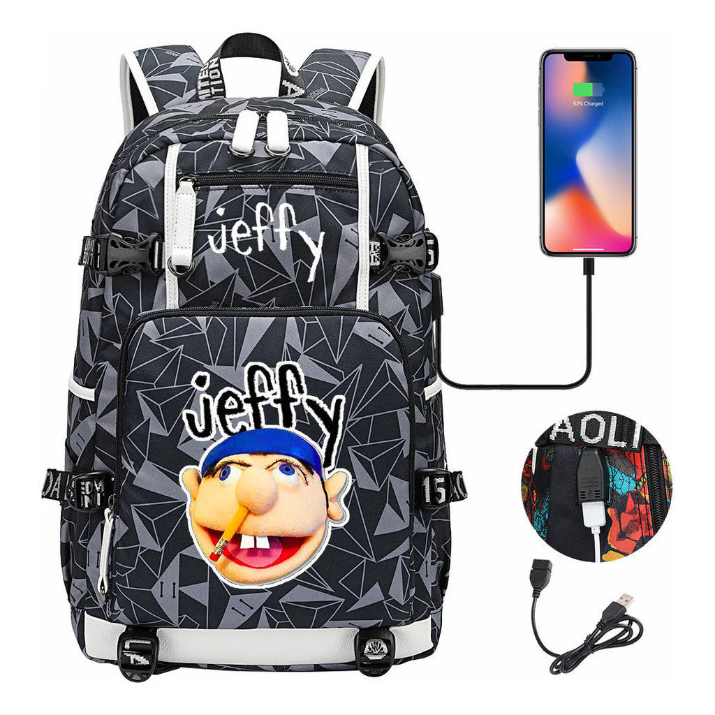 Printed Teenage Student Backpack, Men's And Women's Backpacks, Leisure Travel Backpacks