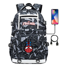 Superhero Printed Youth Student Backpack Men And Women's Leisure Travel Backpack