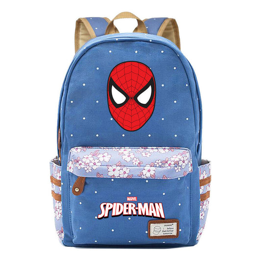 Superhero Printed Student Backpack Men And Women's Leisure Travel Backpack
