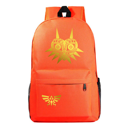 Golden Printed Student Backpack Casual Backpack