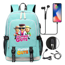 Printed Student Backpack Usb Leisure Backpack