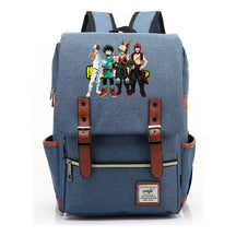 Anime My Heroes Academy Printed Youth Student Backpack Men's And Women's Leisure Belt Buckle Classic Backpack