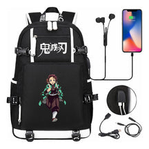 Printed Usb Large Capacity Student Backpack For Leisure Travel Backpack