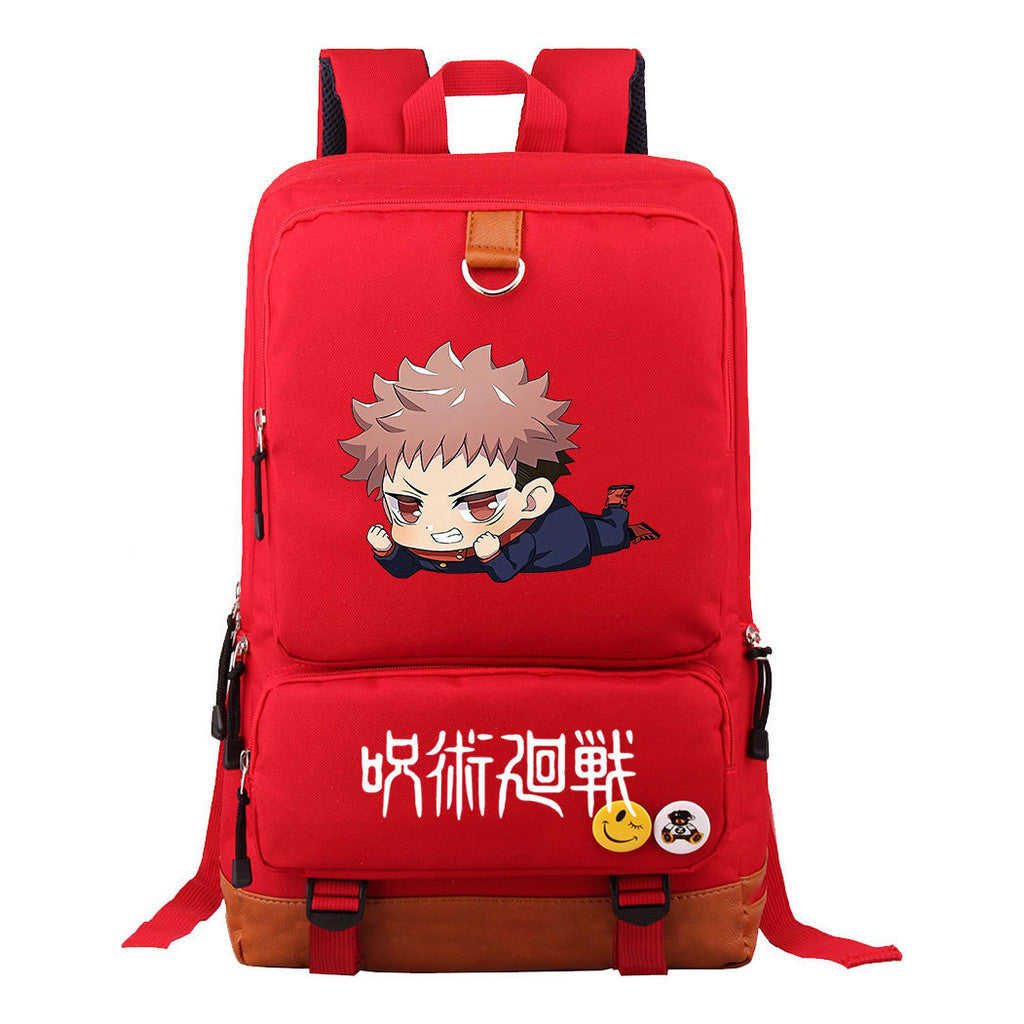 Cartoon Spell Battle Youth Student School Bag Men's And Women's Backpack Travel Bag