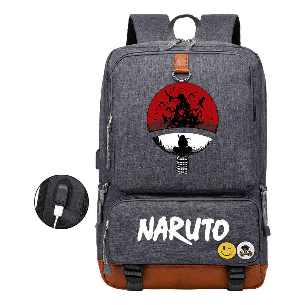 Printed Usb Youth Student Backpack For Men And Women's Leisure Travel Backpack