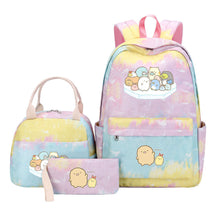 Game Corner Biology Youth Student Girls School Bag Lunch Bag Three Piece Set Backpack Set