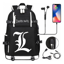 Death Note Usb Large Capacity Youth Student Backpack For Boys And Girls Leisure Travel Backpack