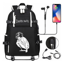 Death Note Usb Large Capacity Youth Student Backpack For Boys And Girls Leisure Travel Backpack