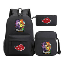 Anime Naruto Starry Sky Youth School Bag Three Piece Set For Boys And Girls Backpack Set