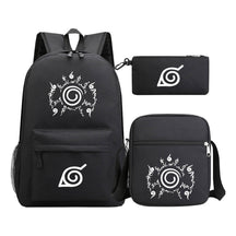Anime Naruto Starry Sky Youth School Bag Three Piece Set For Men And Women Backpack Set