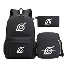 Anime Naruto Starry Sky Youth School Bag Three Piece Set For Men And Women Backpack Set