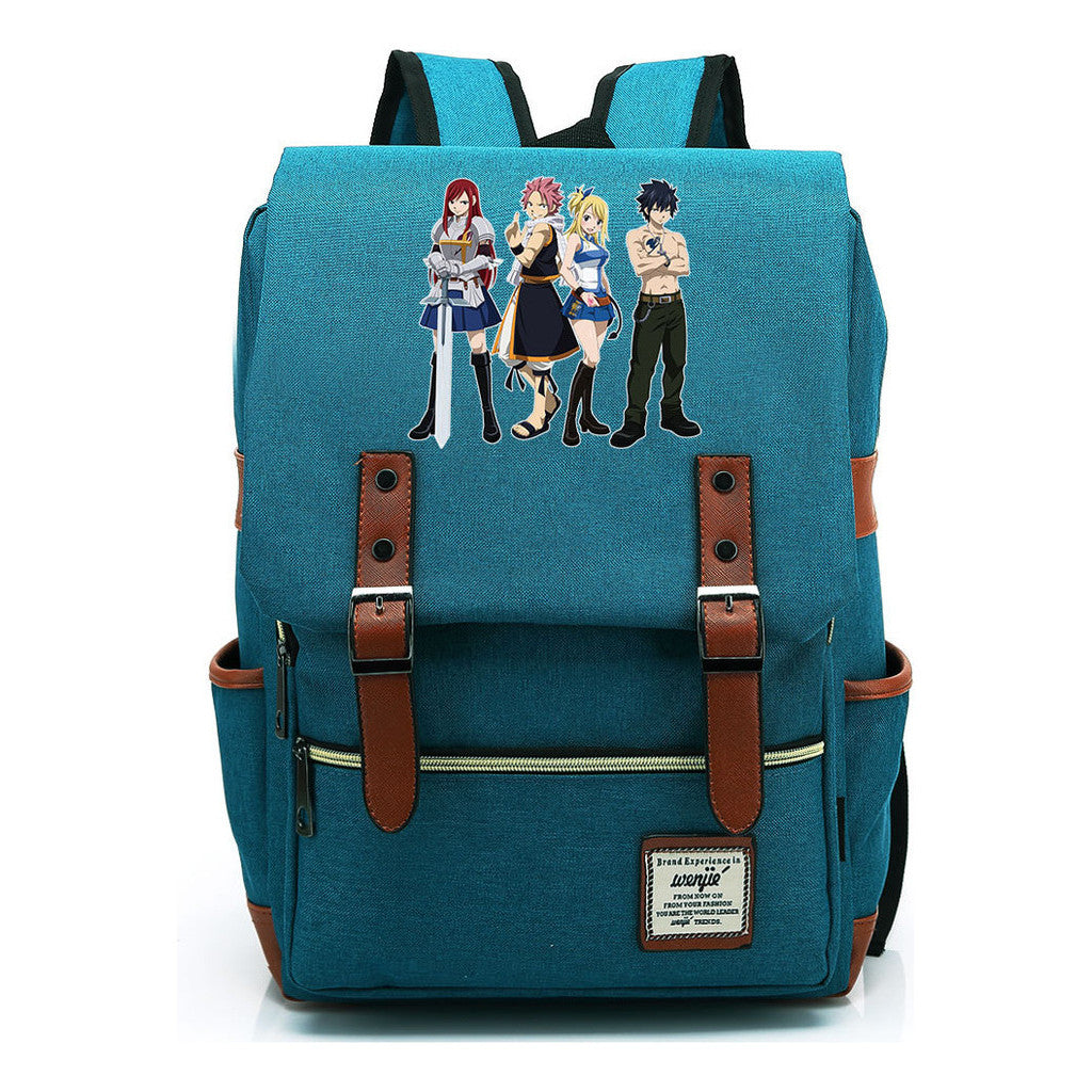 Printed Schoolbags Young Students And Classic Backpacks With Belt Buckles Men And Women.