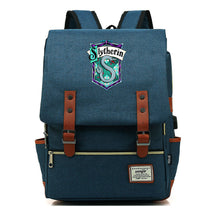 School Of Witchcraft And Wizardry Student Backpack Usb Men's And Women's Leisure Belt Buckle Backpack