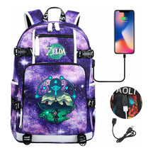 Printed Youth Student School Bag Large Capacity Leisure Travel Backpack