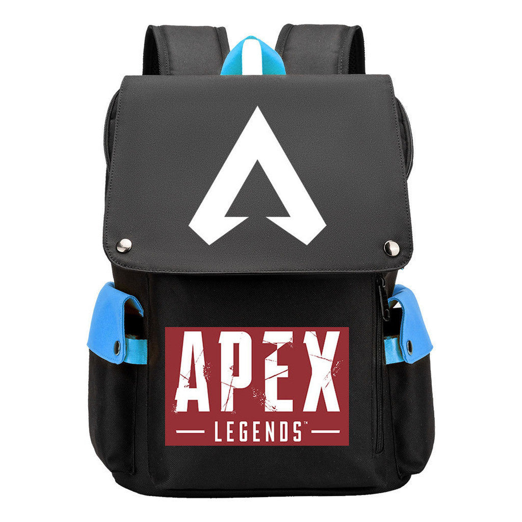 Apex Hero Print Usb Charging Head Youth School Bag Casual Backpack