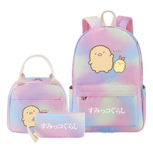 Corner Biology Student School Bag Lunch Bag Three Piece Set Backpack Set