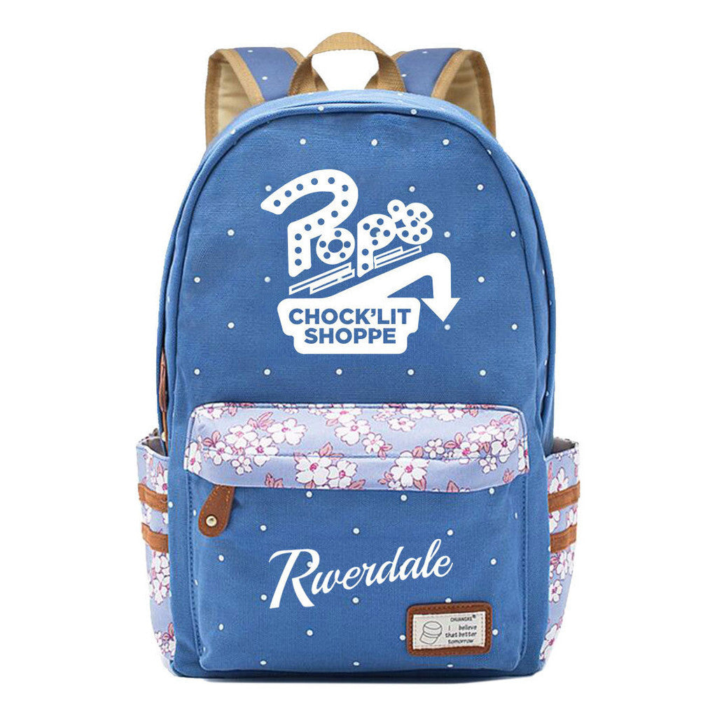 Valley Town Printed Youth School Bag Fashion Casual Backpack