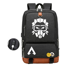Apex Hero Print Usb Student Backpack For Leisure Travel Backpack