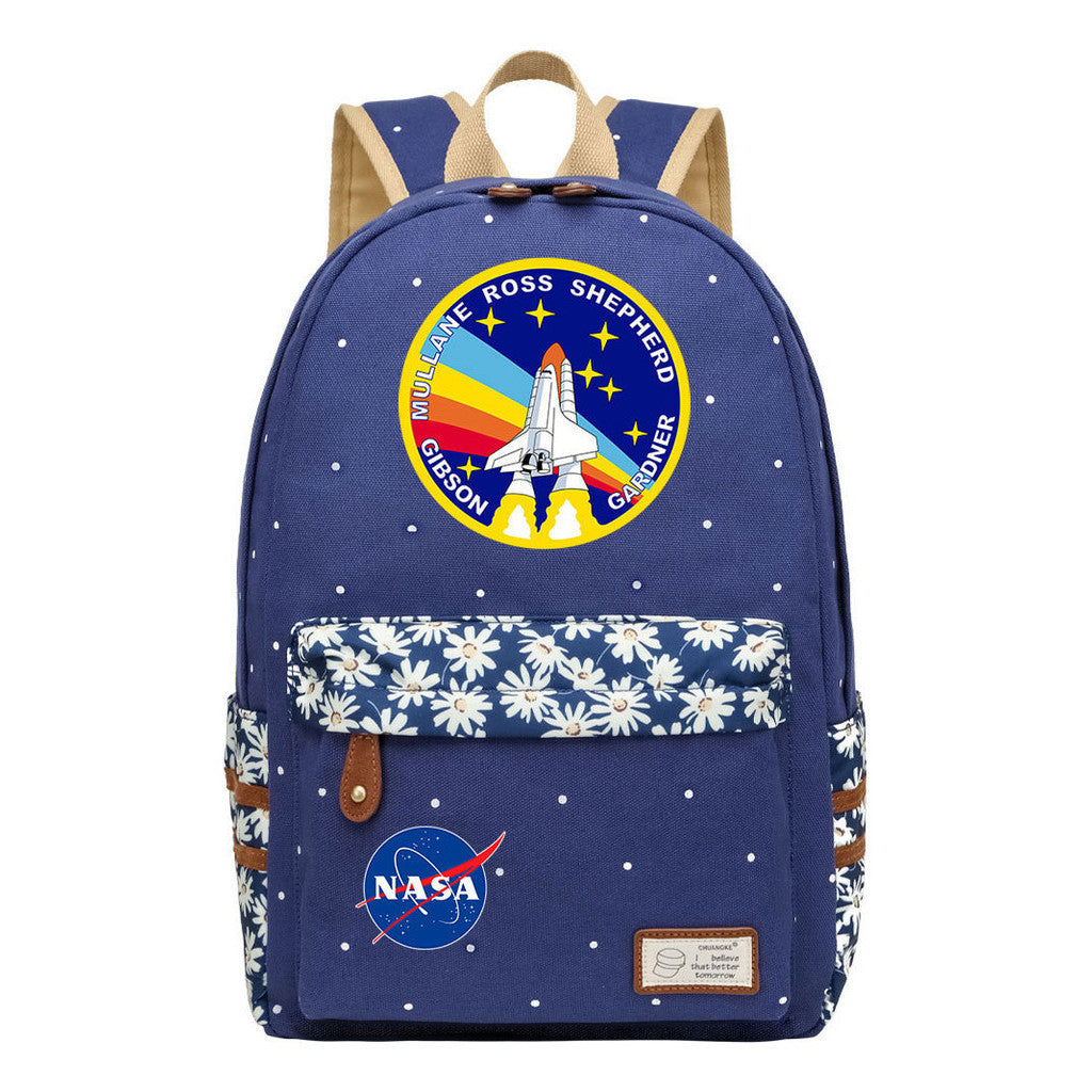 Fashionable Printed Student Backpack From Nasa, Casual Backpack