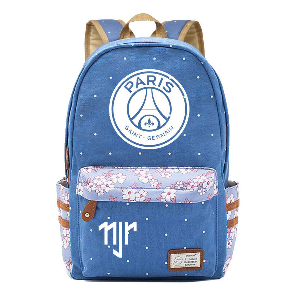 Football Star Neymar Printed Youth School Backpack For Primary And Secondary School Students, Fashionable And Casual Backpack