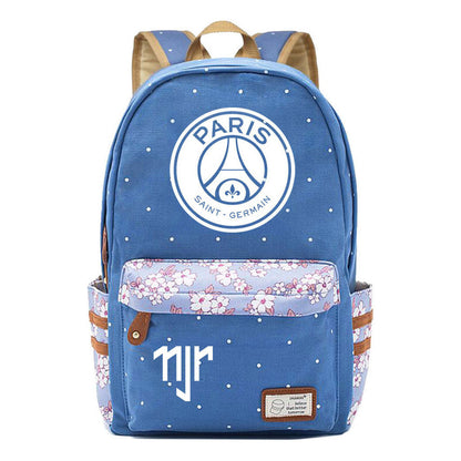 Football Star Neymar Printed Youth School Backpack For Primary And Secondary School Students, Fashionable And Casual Backpack