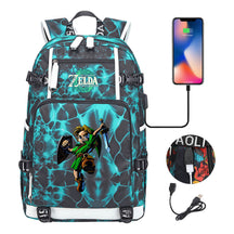 Game Zelda Legend Printed Youth Student Backpack For Men And Women With Large Capacity Leisure Travel Backpack