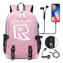 Printed Youth Student Backpack Usb Casual Backpack