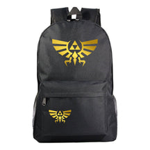 Golden Printed Youth Student Backpack Men And Women's Leisure Backpack