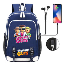 Printed Student Backpack Usb Leisure Backpack