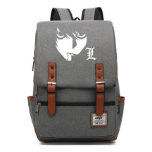 Manga Death Note Youth Student School Bag Men's And Women's Leisure Belt Buckle Backpack