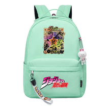 Comic Jojo's Wonderful Adventure Print Youth Student School Bag Leisure Bag Girl Backpack