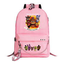 Toy Bear Game Usb Youth Student Backpack For Men And Women Leisure Travel Backpack