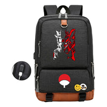 Naruto Print Usb Youth Student Backpack Leisure Travel Backpack