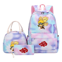 Naruto Girls School Bag Lunch Bag Three Piece Set Backpack Set
