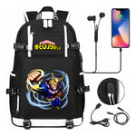 My Heroes Academy Usb Youth Student Backpack For Men And Women's Travel Backpacks