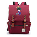 Anime My Heroes Academy Printed Youth School Bag Casual Belt Buckle Classic Backpack