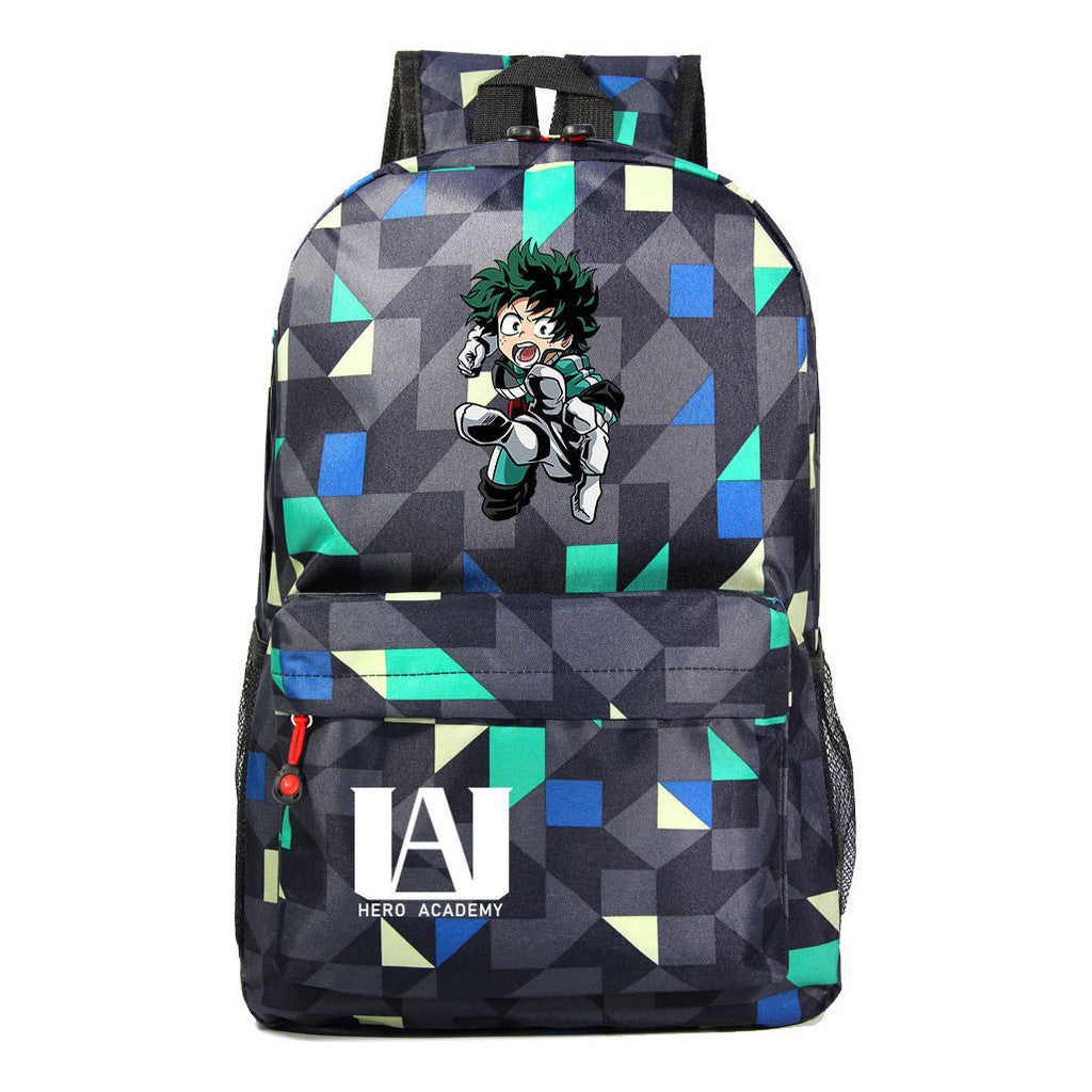 Cartoon Fashion Anime My Hero Academy Printed Youth Student Backpack Men's And Women's Leisure Backpack