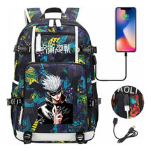 Printed Usb Youth Student Backpack Leisure Large Capacity Travel Backpack