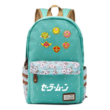 Anime Beauty Girl Warrior Student School Bag Fragmented Flower Boy's And Girl's Leisure Backpack
