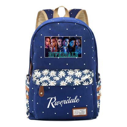 Valley Town Printed Student School Bag Fashion Leisure Backpack