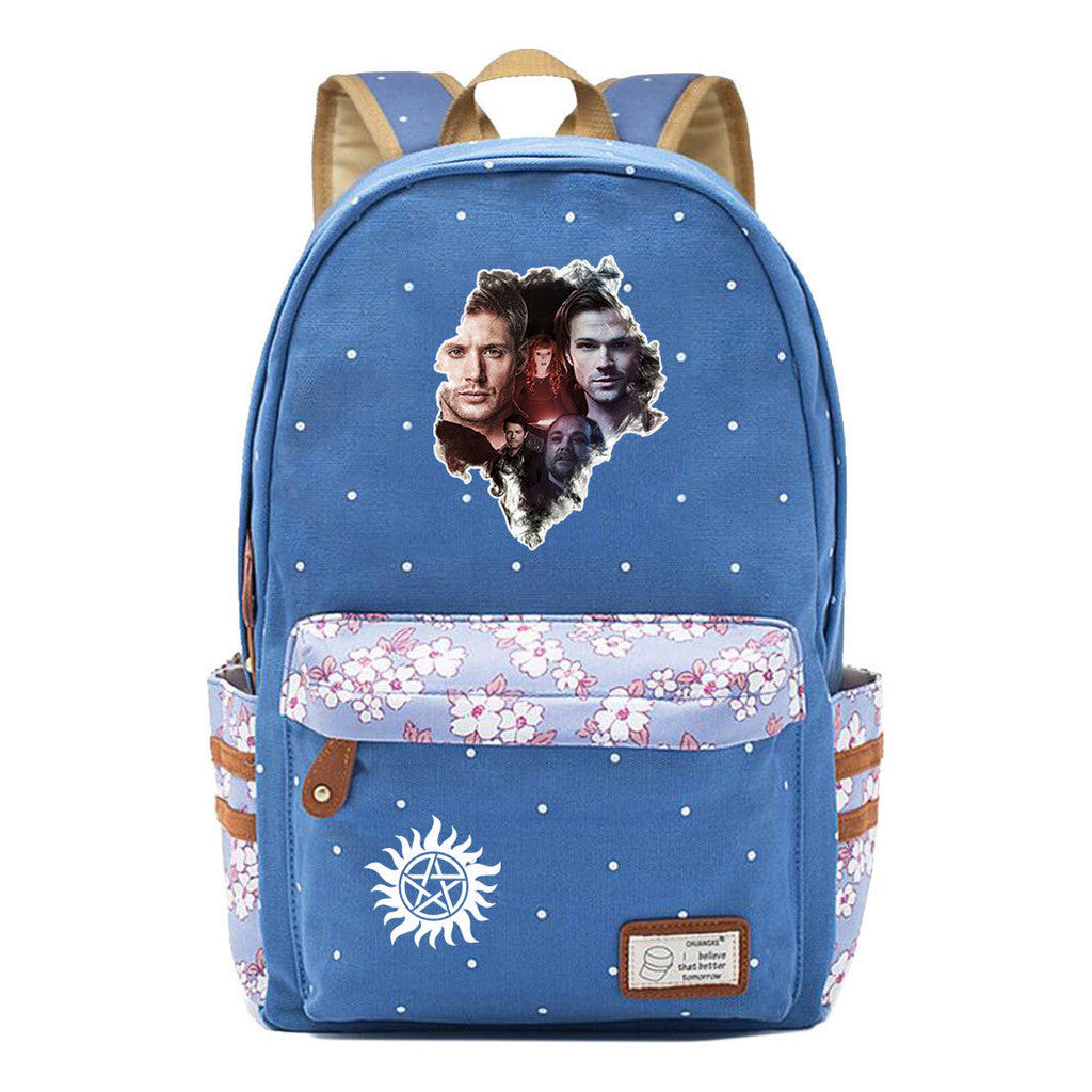 Evil Power Printed Student School Bag Fashion Casual Backpack