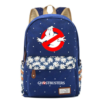 Devil Print Student Backpack, Fashionable And Casual Backpack