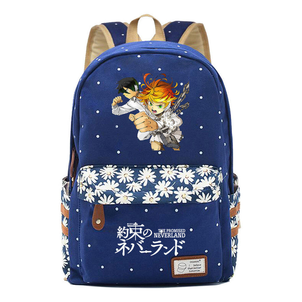 Promised Dream Island Printed Teenage Student Backpack With Floral Floral Floral Casual Backpack For Men And Women