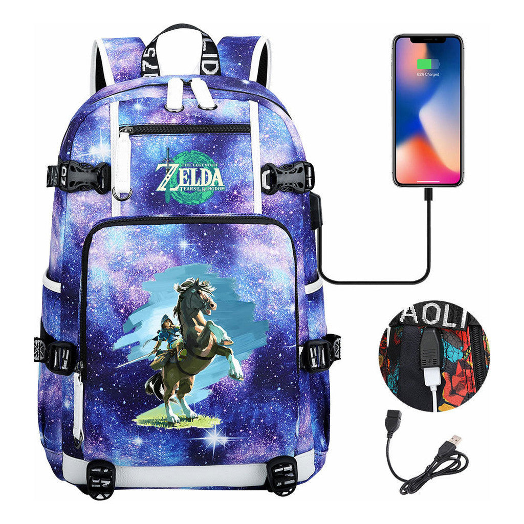 Printed Teenage Student Backpack For Men And Women's Travel Backpacks