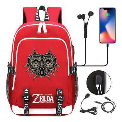Usb Youth Student Backpack For Men And Women's Leisure Sports Backpack